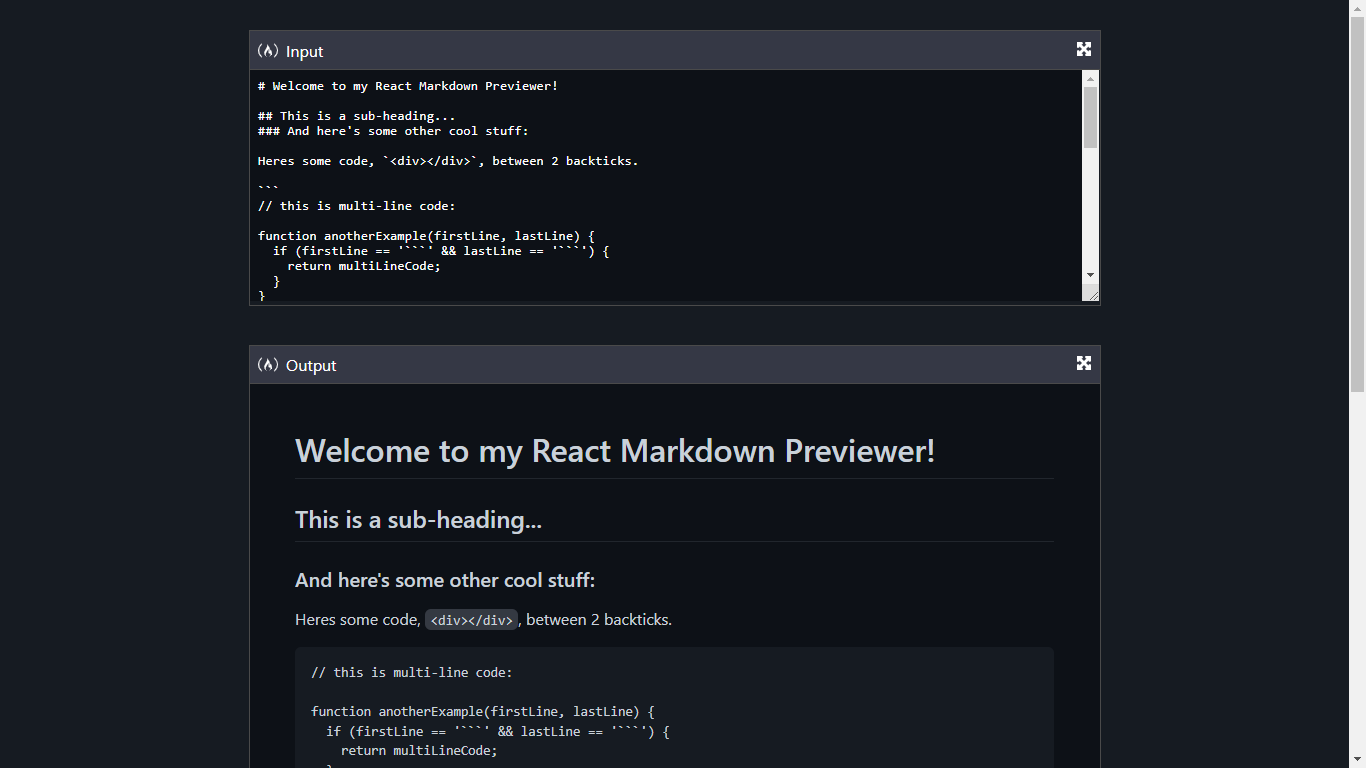 Markdown Project Image